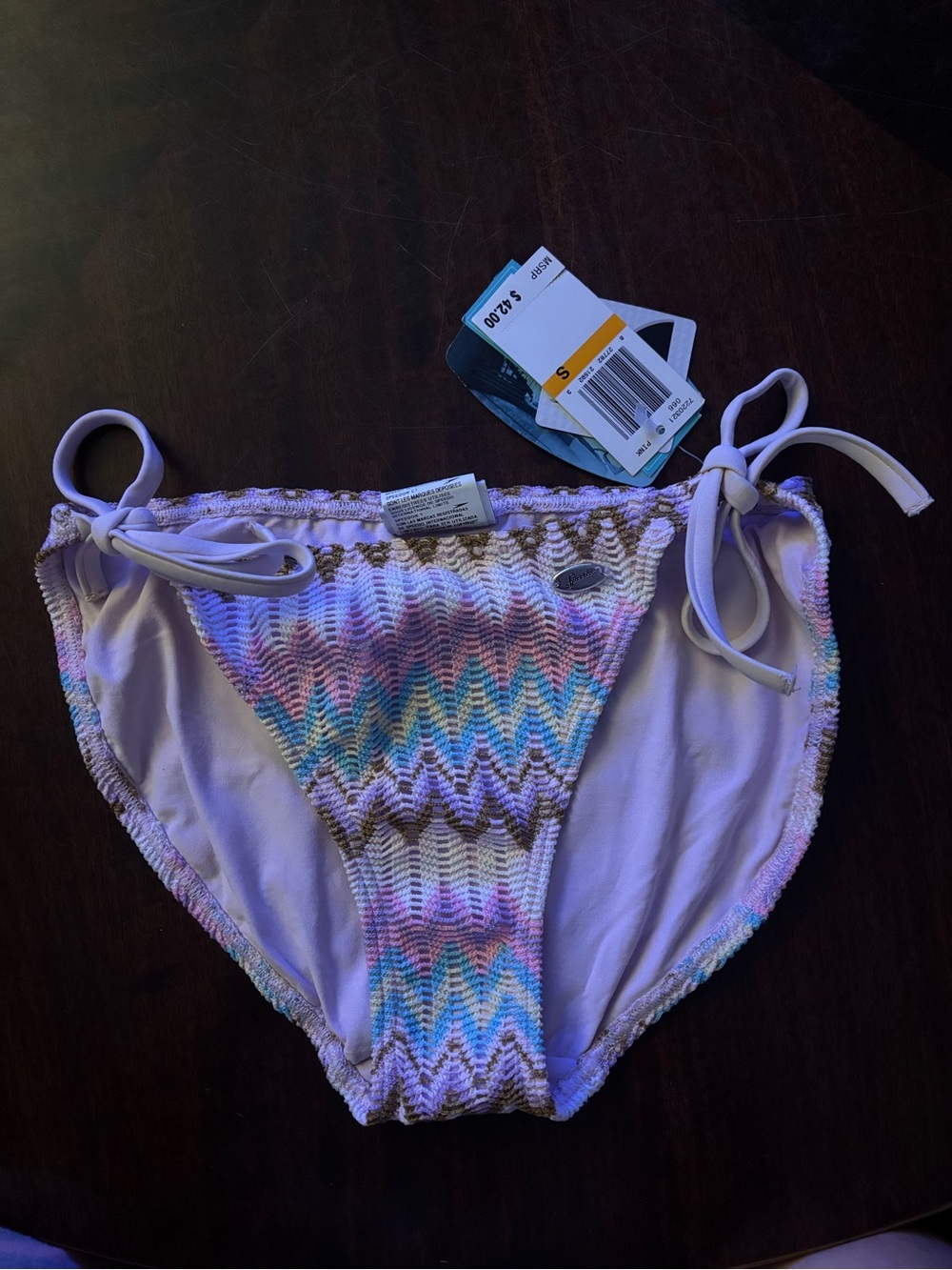 Speedo Lilac Crochet-Trim Bikini Bottom